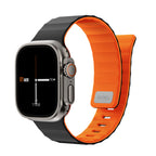 __vg|Siyah-Turuncu|0|6979107512485-01|Apple Watch 42mm Wiwu Mag Secur Serisi Silikon Kordon