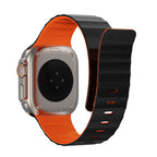 __vg|Siyah-Turuncu|1|6979107512485-02|Apple Watch 42mm Wiwu Mag Secur Serisi Silikon Kordon