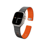 __vg|Siyah-Turuncu|2|6979107512485-03|Apple Watch 42mm Wiwu Mag Secur Serisi Silikon Kordon