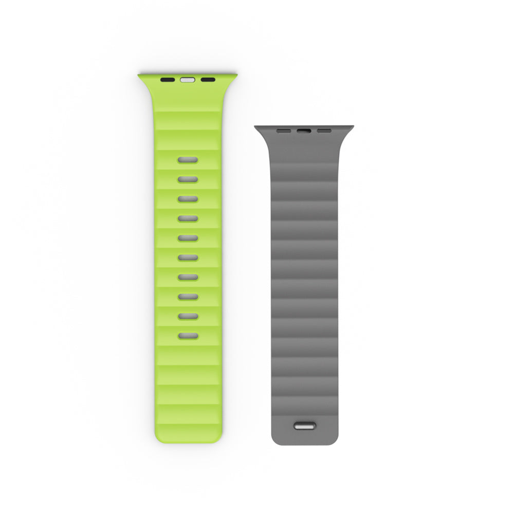 __vg|Gri-Yeşil|3|6979107512492-04|Apple Watch 42mm Wiwu Mag Secur Serisi Silikon Kordon