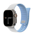 __vg|Beyaz-Mavi|0|6979107512508-01|Apple Watch 42mm Wiwu Mag Secur Serisi Silikon Kordon