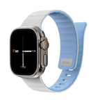__vg|Beyaz-Mavi|0|6979107512508-01|Apple Watch 42mm Wiwu Mag Secur Serisi Silikon Kordon