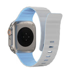 __vg|Beyaz-Mavi|1|6979107512508-02|Apple Watch 42mm Wiwu Mag Secur Serisi Silikon Kordon