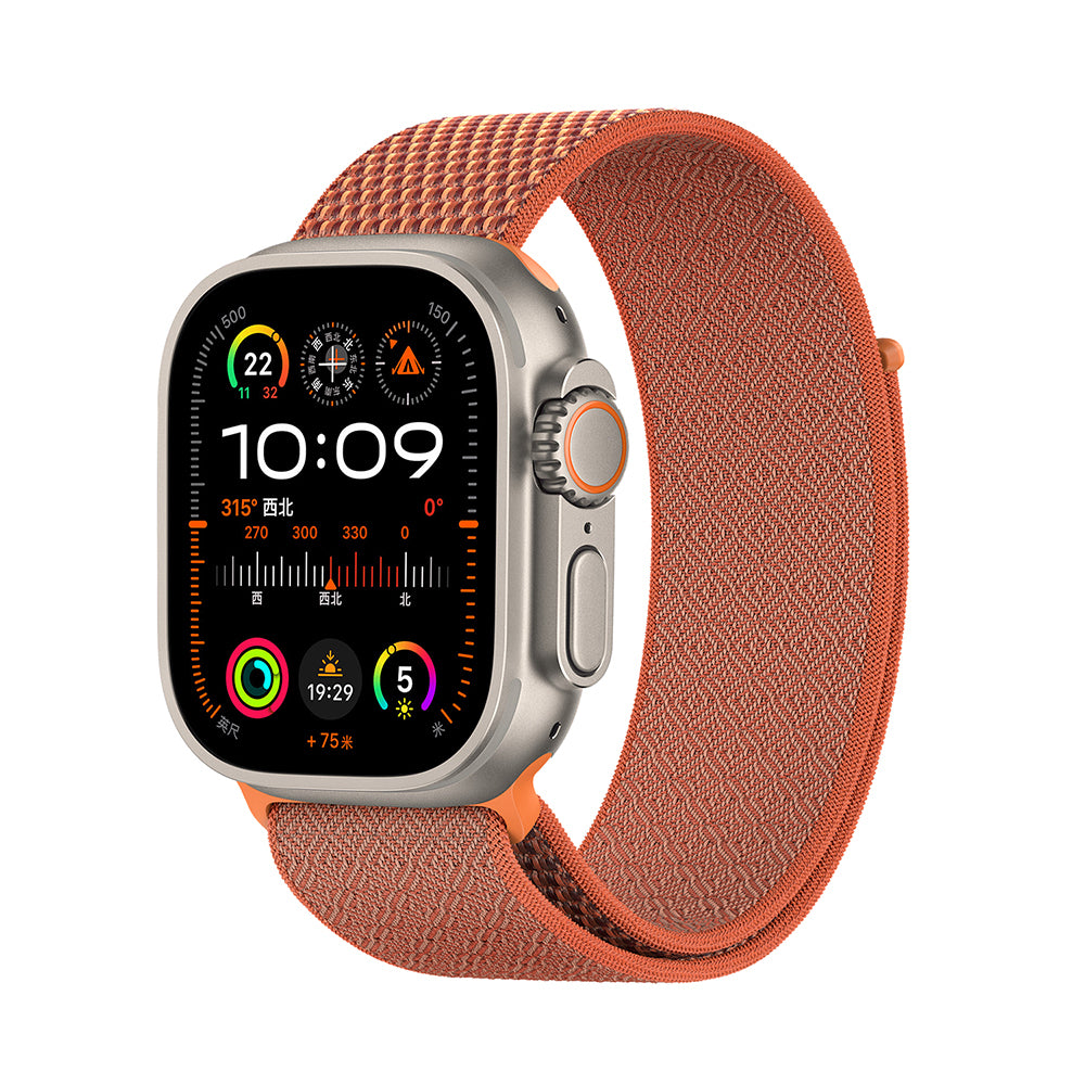 __vg|Turuncu|0|6979107512676-01|Apple Watch 44mm Kordon Wiwu WB501 CloudFlex Serisi Hasır Örgü Strap Kayış