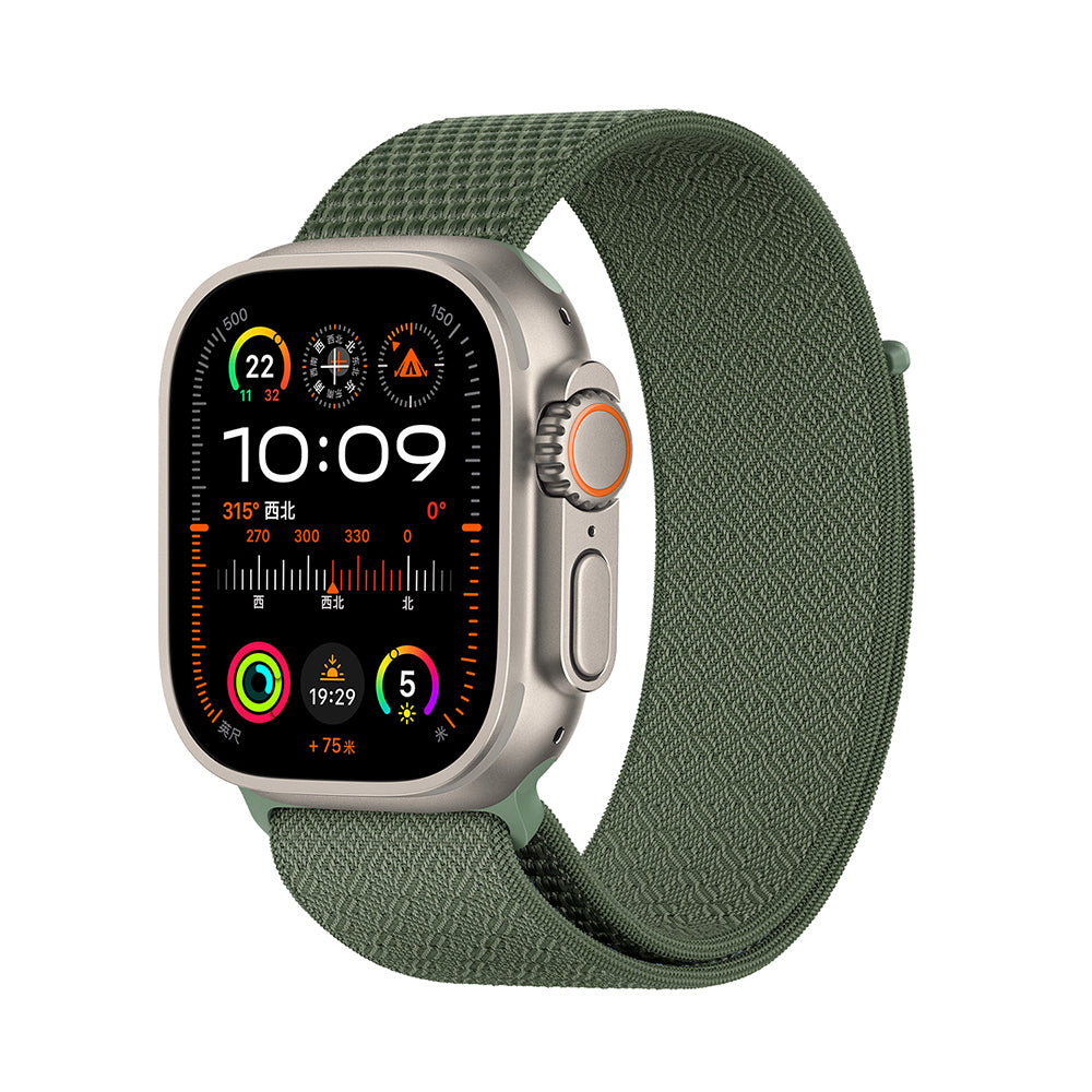 __vg|Yeşil|0|6979107512683-01|Apple Watch 44mm Kordon Wiwu WB501 CloudFlex Serisi Hasır Örgü Strap Kayış
