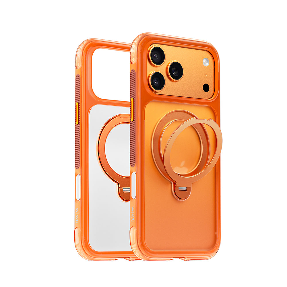 __vg|Turuncu|0|6979107513239-01|Apple iPhone 17 Pro Max Kılıf Wiwu AS-203 AeroShield Ultra Serisi MagSafe Şarj Özellikli Airbag Tasarımlı Standlı Kapak