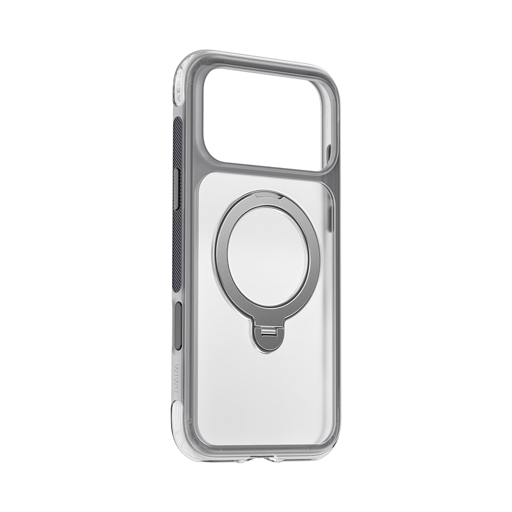 __vg|Gri|2|6979107513246-03|Apple iPhone 17 Pro Max Kılıf Wiwu AS-203 AeroShield Ultra Serisi MagSafe Şarj Özellikli Airbag Tasarımlı Standlı Kapak