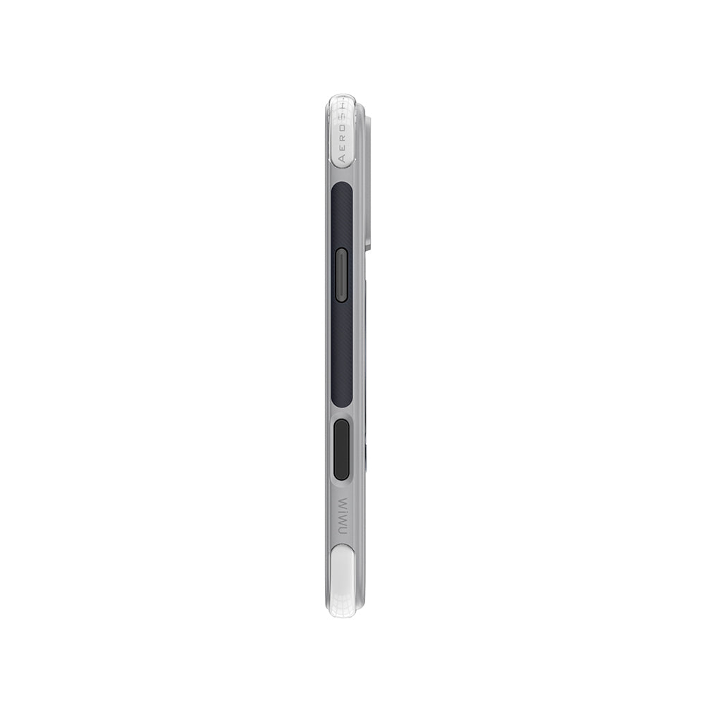 __vg|Gri|5|6979107513246-06|Apple iPhone 17 Pro Max Kılıf Wiwu AS-203 AeroShield Ultra Serisi MagSafe Şarj Özellikli Airbag Tasarımlı Standlı Kapak