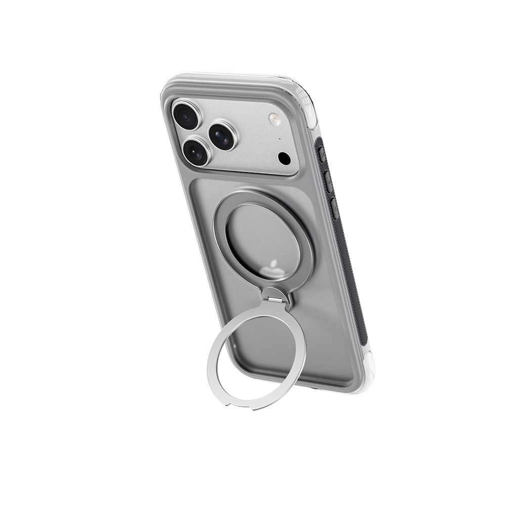 __vg|Gri|6|6979107513246-07|Apple iPhone 17 Pro Max Kılıf Wiwu AS-203 AeroShield Ultra Serisi MagSafe Şarj Özellikli Airbag Tasarımlı Standlı Kapak