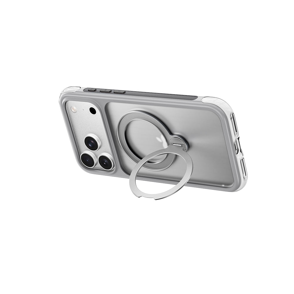 __vg|Gri|7|6979107513246-08|Apple iPhone 17 Pro Max Kılıf Wiwu AS-203 AeroShield Ultra Serisi MagSafe Şarj Özellikli Airbag Tasarımlı Standlı Kapak
