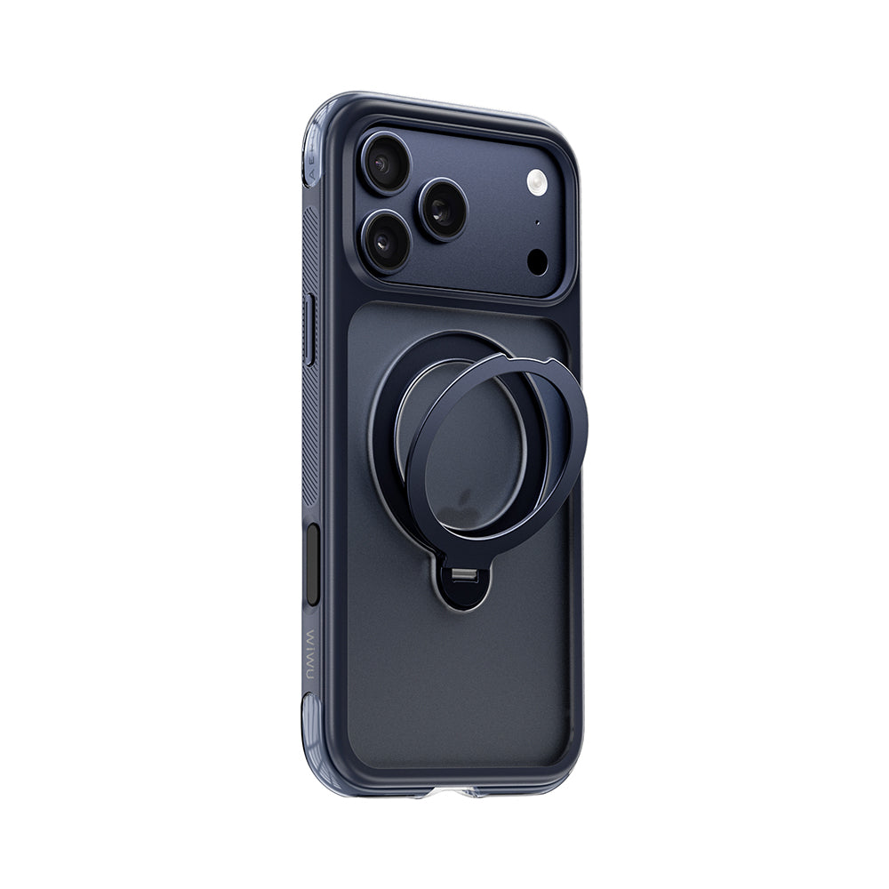 __vg|Lacivert|1|6979107514137-02|Apple iPhone 17 Pro Max Kılıf Wiwu AS-203 AeroShield Ultra Serisi MagSafe Şarj Özellikli Airbag Tasarımlı Standlı Kapak