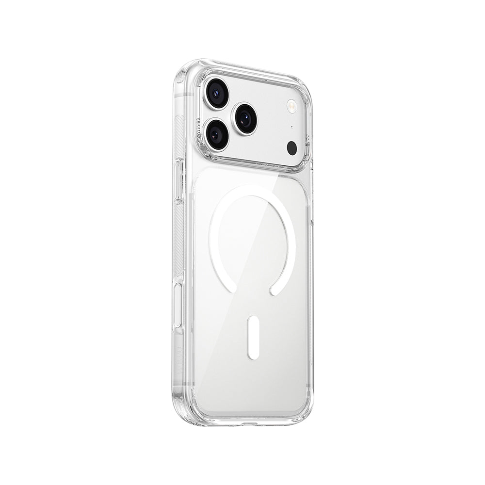 __vg|Şeffaf|6|6979107514328-07|Apple iPhone 17 Pro Kılıf MagSafe Şarj Özellikli Wiwu CS-202 Crystal Shield Pro Serisi Anti Yellowing Sert PC Kapak