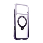 Apple iPhone 17 Pro Max Kılıf Wiwu AS-204 AeroShield Aurora Ultra Serisi MagSafe Şarj Özellikli Airbag Tasarımlı Standlı Kapak - Mor