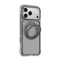 Apple iPhone 17 Pro Max Kılıf Wiwu AG-203 AeroGuard Ultra Serisi MagSafe Şarj Özellikli Airbag Tasarımlı Standlı Kapak - Gri