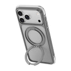 Apple iPhone 17 Pro Max Kılıf Wiwu AG-203 AeroGuard Ultra Serisi MagSafe Şarj Özellikli Airbag Tasarımlı Standlı Kapak - Gri