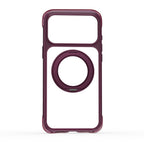 Apple iPhone 17 Pro Max Kılıf Wiwu AG-203 AeroGuard Ultra Serisi MagSafe Şarj Özellikli Airbag Tasarımlı Standlı Kapak - Bordo