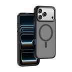 Apple iPhone 18 Pro Kılıf Wiwu FGG-012 ArmorPro Serisi MagSafe Şarj Özellikli Parmak İzi Bırakmayan Kılıf - Siyah