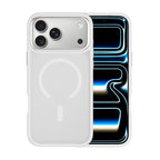 Apple iPhone 18 Pro Kılıf Wiwu FGG-012 ArmorPro Serisi MagSafe Şarj Özellikli Parmak İzi Bırakmayan Kılıf - Beyaz