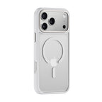 Apple iPhone 18 Pro Kılıf Wiwu FGG-012 ArmorPro Serisi MagSafe Şarj Özellikli Parmak İzi Bırakmayan Kılıf - Beyaz