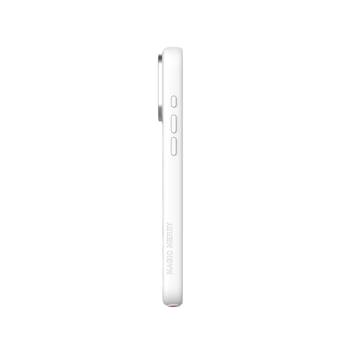Apple iPhone 18 Pro Max Kılıf MagSafe Şarj Özellikli Wiwu Magic Merry Blossom Drift Serisi Kapak - Beyaz