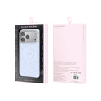 Apple iPhone 18 Pro Max Kılıf MagSafe Şarj Özellikli Wiwu Magic Merry Blossom Drift Serisi Kapak - Mavi