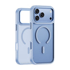 Apple iPhone 18 Pro Kılıf Wiwu FGG-012 ArmorPro Serisi MagSafe Şarj Özellikli Parmak İzi Bırakmayan Kılıf - Açık Mavi