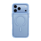Apple iPhone 18 Pro Kılıf Wiwu FGG-012 ArmorPro Serisi MagSafe Şarj Özellikli Parmak İzi Bırakmayan Kılıf - Açık Mavi