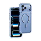 Apple iPhone 18 Pro Kılıf Wiwu FGG-012 ArmorPro Serisi MagSafe Şarj Özellikli Parmak İzi Bırakmayan Kılıf - Açık Mavi