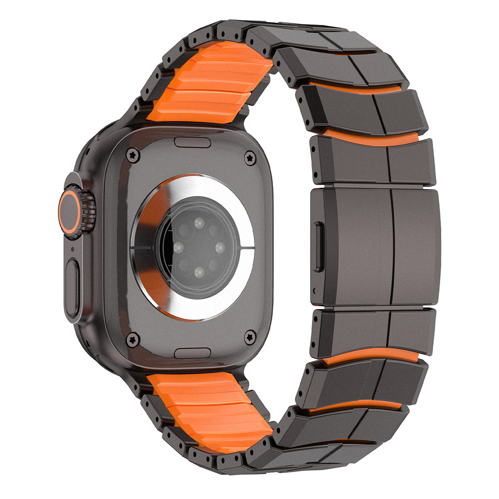 __vg|Siyah-Turuncu|3|6980179250793-04|Apple Watch 10 46mm Mohseven iWatch Titancore No.1 Metal Kordon
