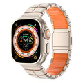 __vg|Titanyum-Turuncu|0|6980179250809-01|Apple Watch 7 45mm Mohseven iWatch Titancore No.1 Metal Kordon