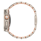 __vg|Titanyum-Turuncu|2|6980179250809-03|Apple Watch 7 45mm Mohseven iWatch Titancore No.1 Metal Kordon