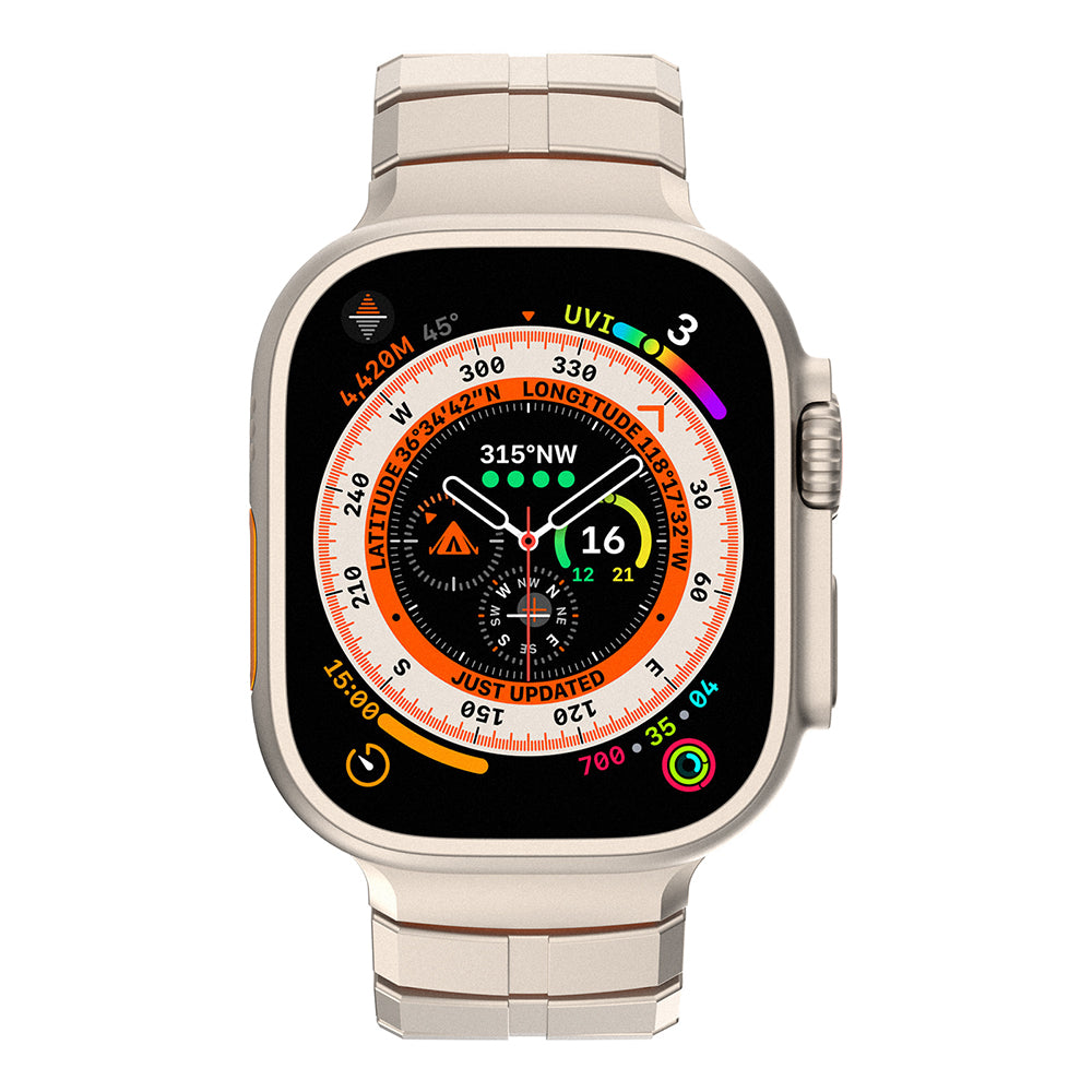 __vg|Titanyum-Turuncu|3|6980179250809-04|Apple Watch 7 45mm Mohseven iWatch Titancore No.1 Metal Kordon