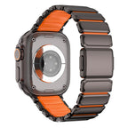 __vg|Siyah-Turuncu|5|6980179250816-06|Apple Watch 10 46mm Mohseven iWatch Titancore No.2 Çelik Kordon