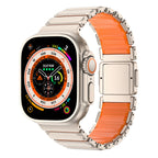 __vg|Titanyum-Turuncu|0|6980179250823-01|Apple Watch 10 46mm Mohseven iWatch Titancore No.2 Çelik Kordon