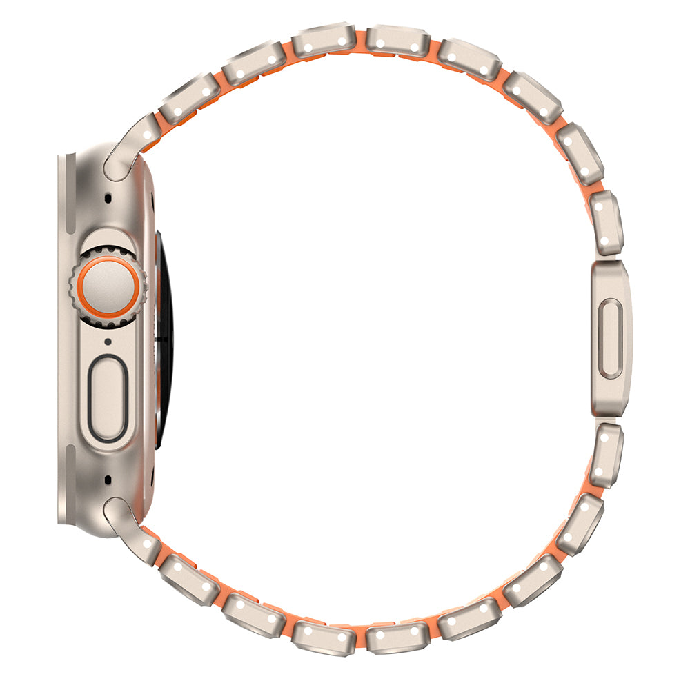 __vg|Titanyum-Turuncu|3|6980179250823-04|Apple Watch 10 46mm Mohseven iWatch Titancore No.2 Çelik Kordon