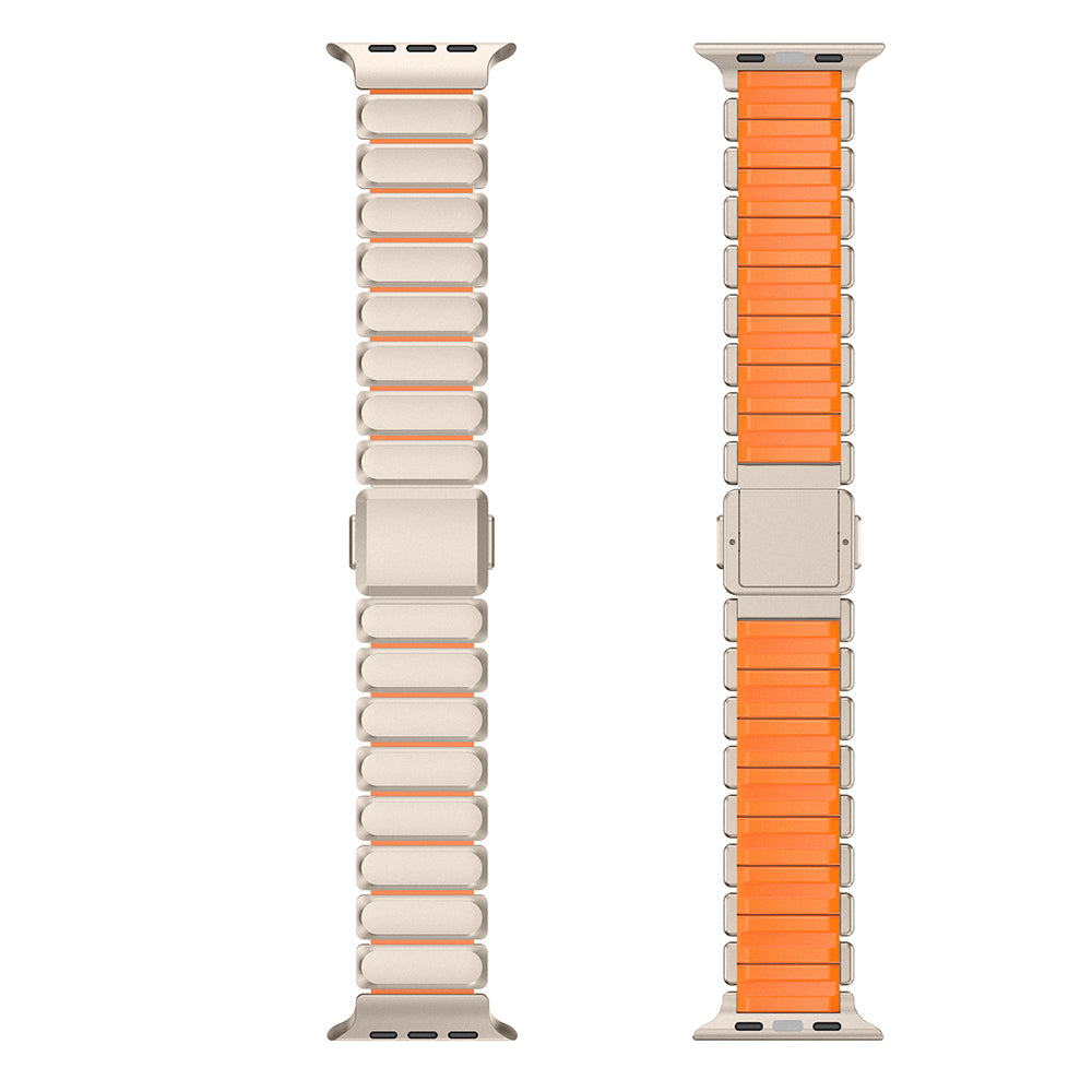 __vg|Titanyum-Turuncu|6|6980179250823-07|Apple Watch 10 46mm Mohseven iWatch Titancore No.2 Çelik Kordon