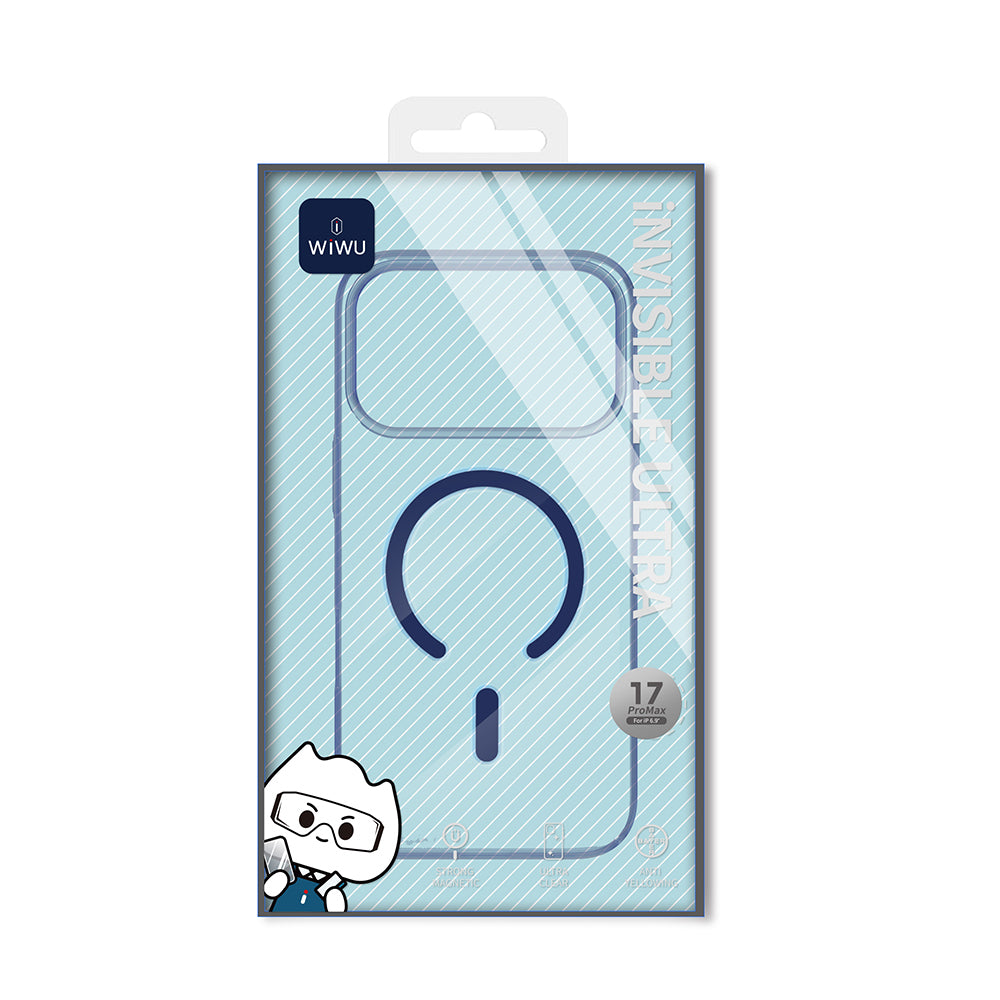 __vg|Mavi|4|6985587975856-05|Apple iPhone 17 Pro Max Kılıf MagSafe Şarj Özellikli Wiwu YXK-207 Invisible Pro Sert PC Kapak