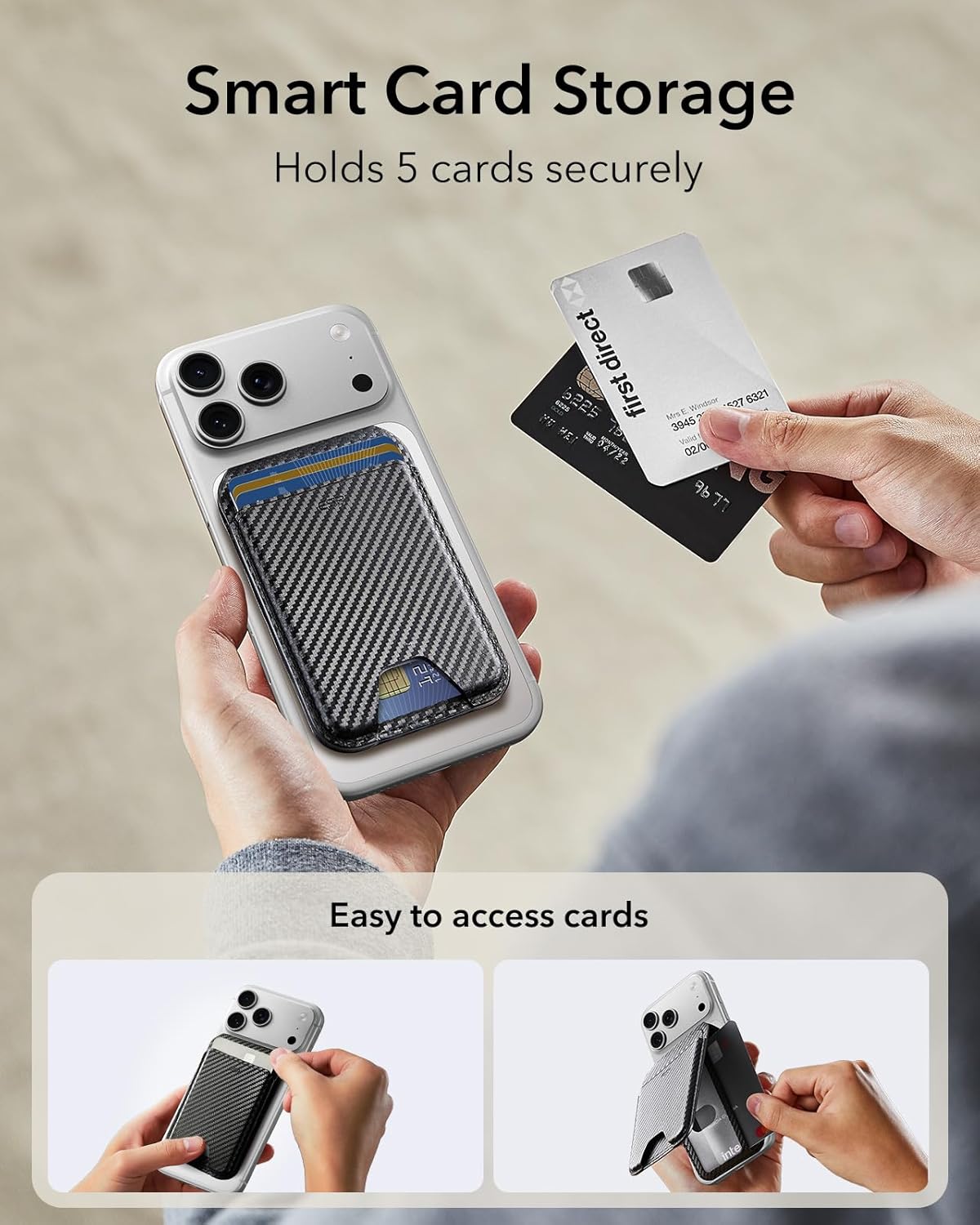 ESR için MagSafe Cüzdan (HaloLock), MagSafe Kart Tutucu ile Uyumlu