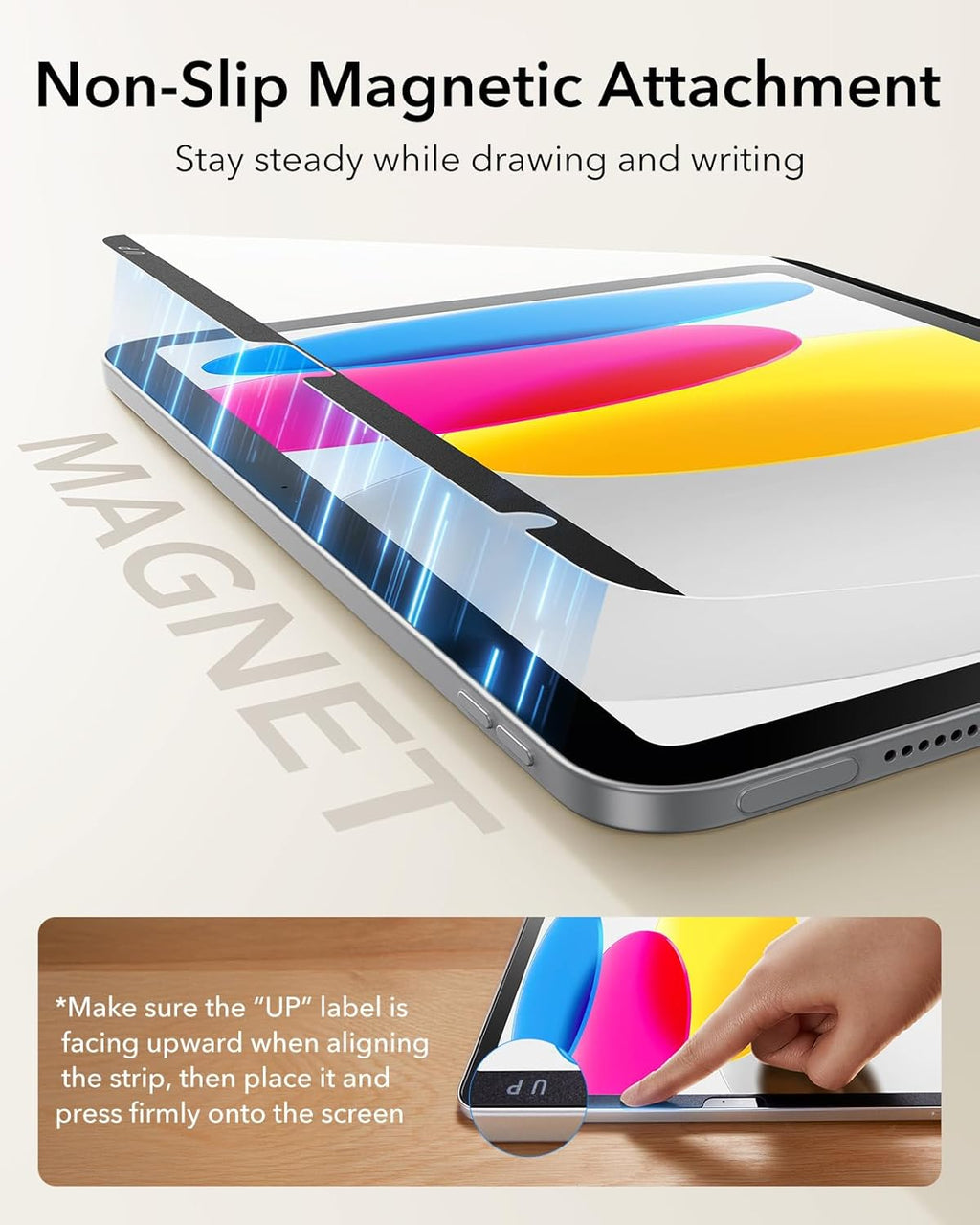 iPad Air 11” için ESR Manyetik Paper-Feel Ekran Koruyucu