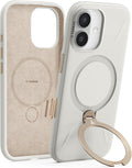 TORRAS Ostand Q3 Silicone iPhone 17 Kılıf – MagSafe Uyumlu, 360° Döner Standlı, Sıvı Silikon, Darbe Korumalı