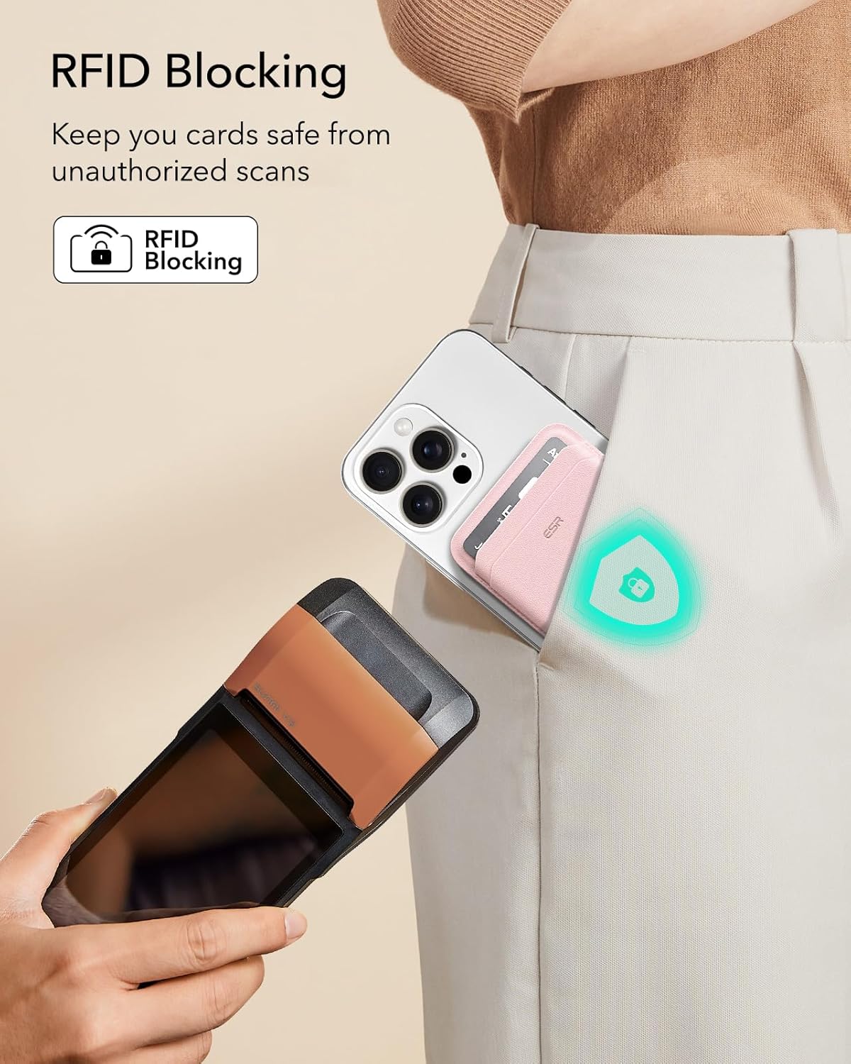 ESR MagSafe Kartlık Cüzdan – 5 Kart, RFID, Kompakt & Dayanıklı