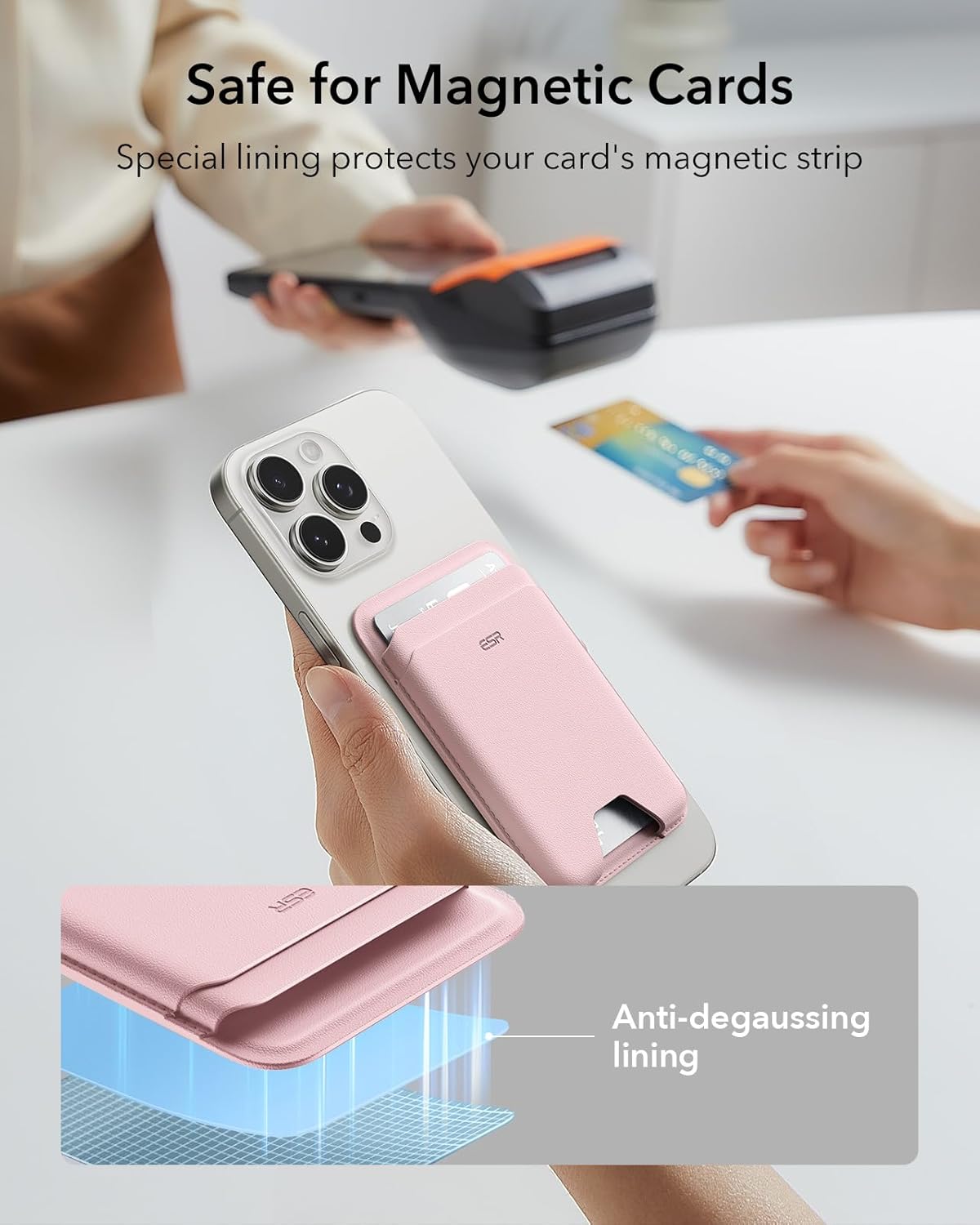 ESR MagSafe Kartlık Cüzdan – 5 Kart, RFID, Kompakt & Dayanıklı