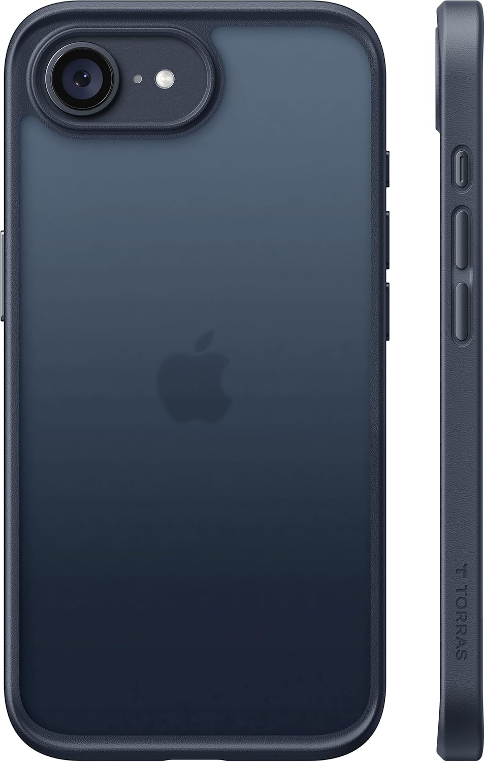 TORRAS iPhone 17e / 16e Kılıf – 12FT Askeri Seviye Darbe Koruması, İnce ve Hafif, Çizilmeye Dayanıklı, Değiştirilebilir Tuş Tasarımı