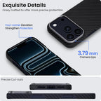 ORNARTO iPhone 17 Pro Max 6.9" Kılıf, MagSafe Uyumlu, Ultra İnce ve Hafif 1500D Aramid Fiber, Çizilmeye Dayanıklı, Karbon Dokulu Koruyucu Telefon Kılıfı