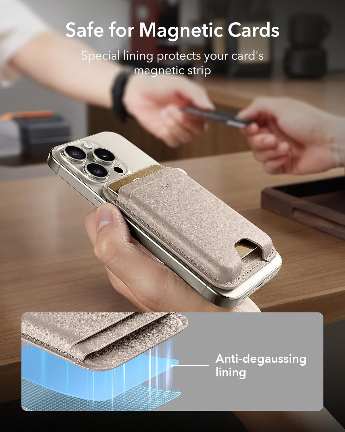 ESR MagSafe Kartlık Cüzdan – 5 Kart, RFID, Kompakt & Dayanıklı