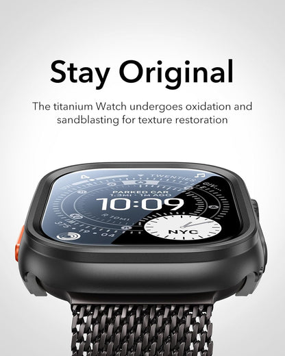 ESR Apple Watch Ultra 3/2/1 Kılıf 49 mm – Alüminyum, Armorite Cam, 2’li