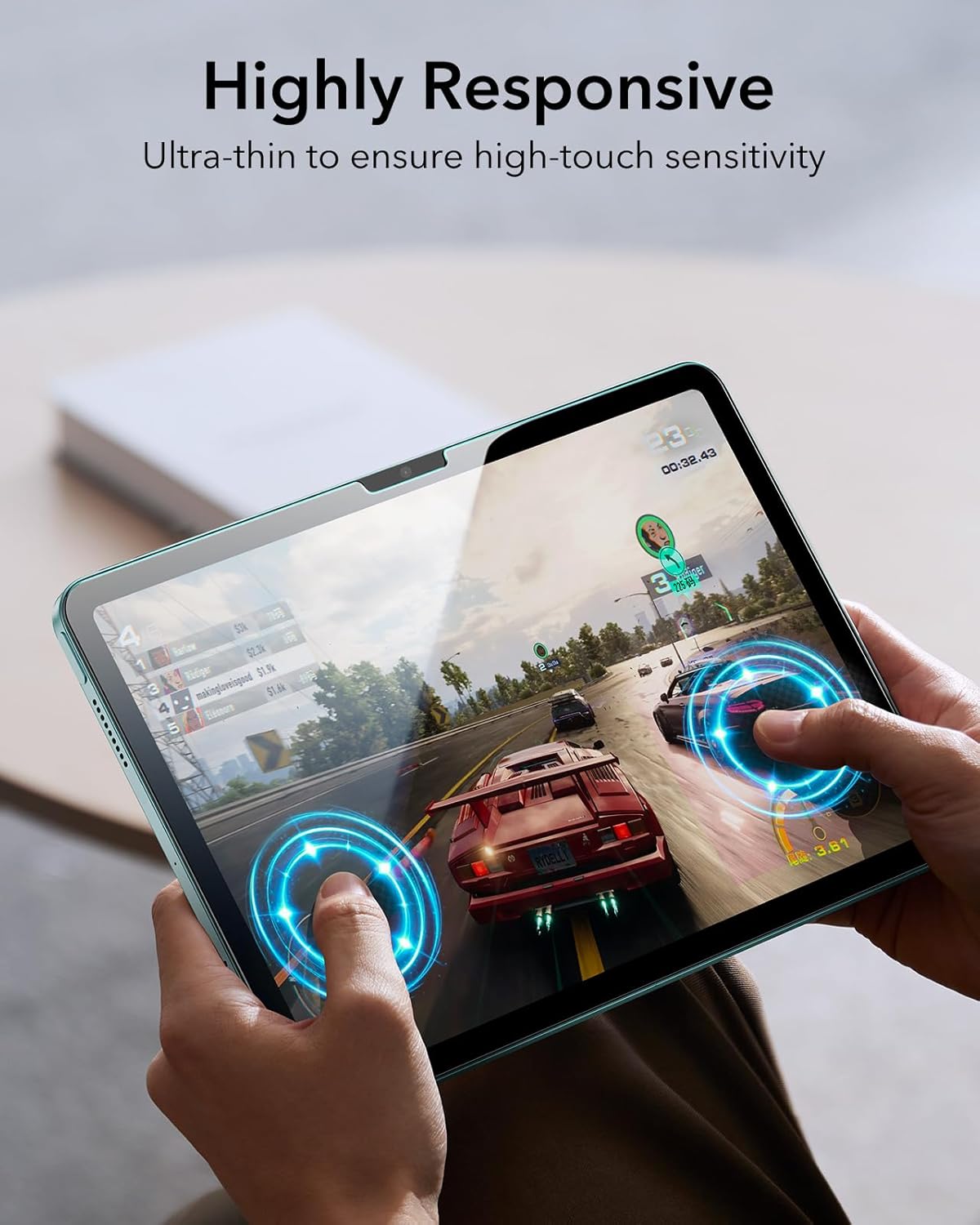 iPad Air 11” için ESR UltraFit Ekran Koruyucu (2’li)