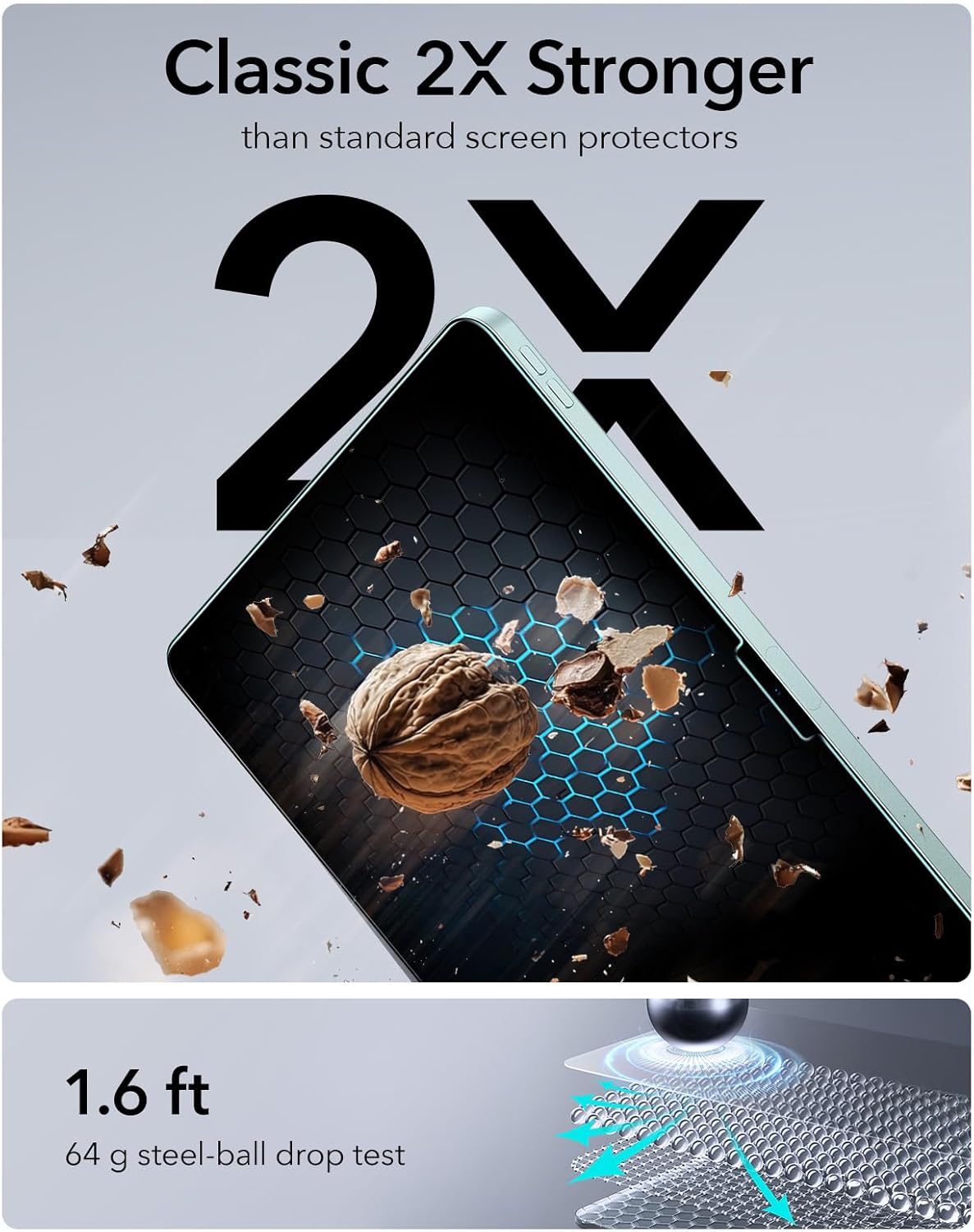 iPad Air 11” için ESR UltraFit Ekran Koruyucu (2’li)