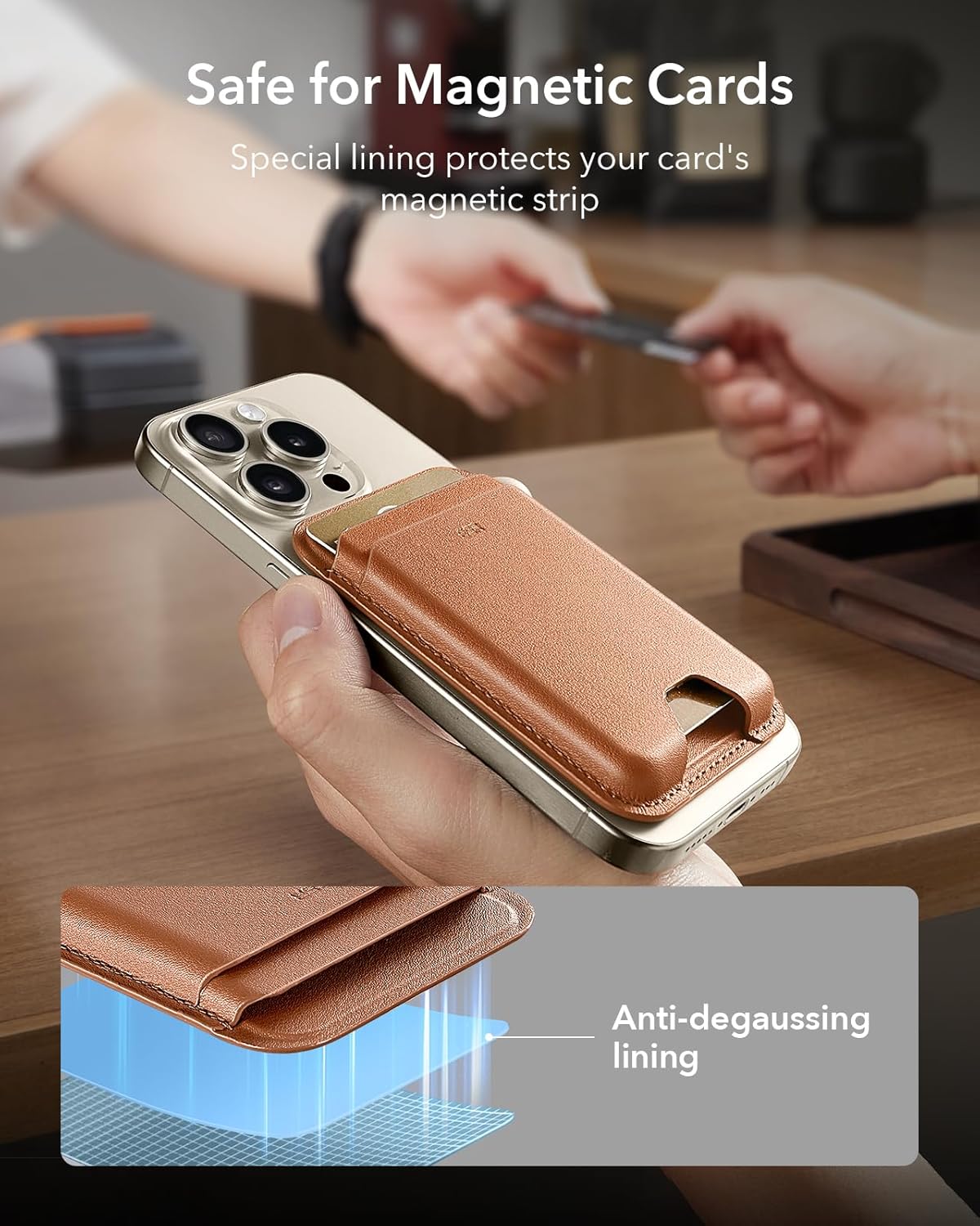 ESR MagSafe Kartlık Cüzdan – 5 Kart, RFID, Kompakt & Dayanıklı