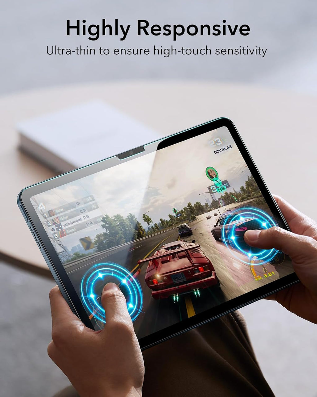 iPad 11/10 için ESR UltraFit Cam Ekran Koruyucu (2’li)